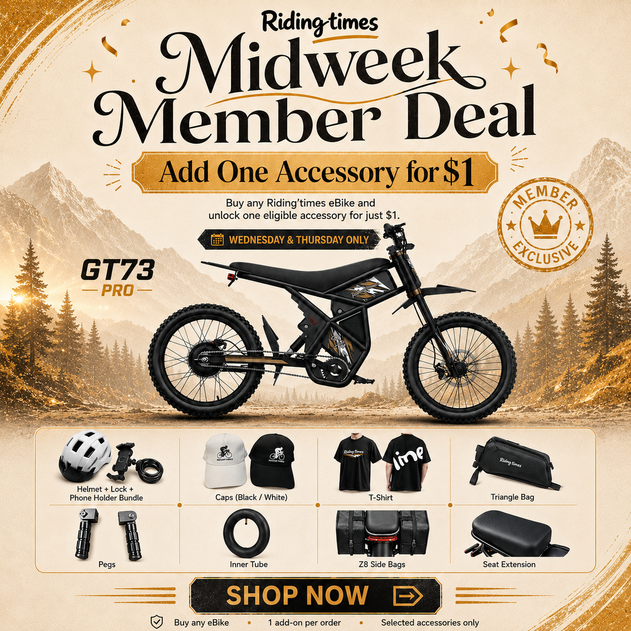 Riding'times Member Exclusive $1 Add-On