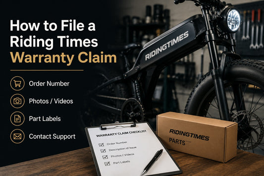 Riding Times warranty claim checklist for e-bike support and required claim information