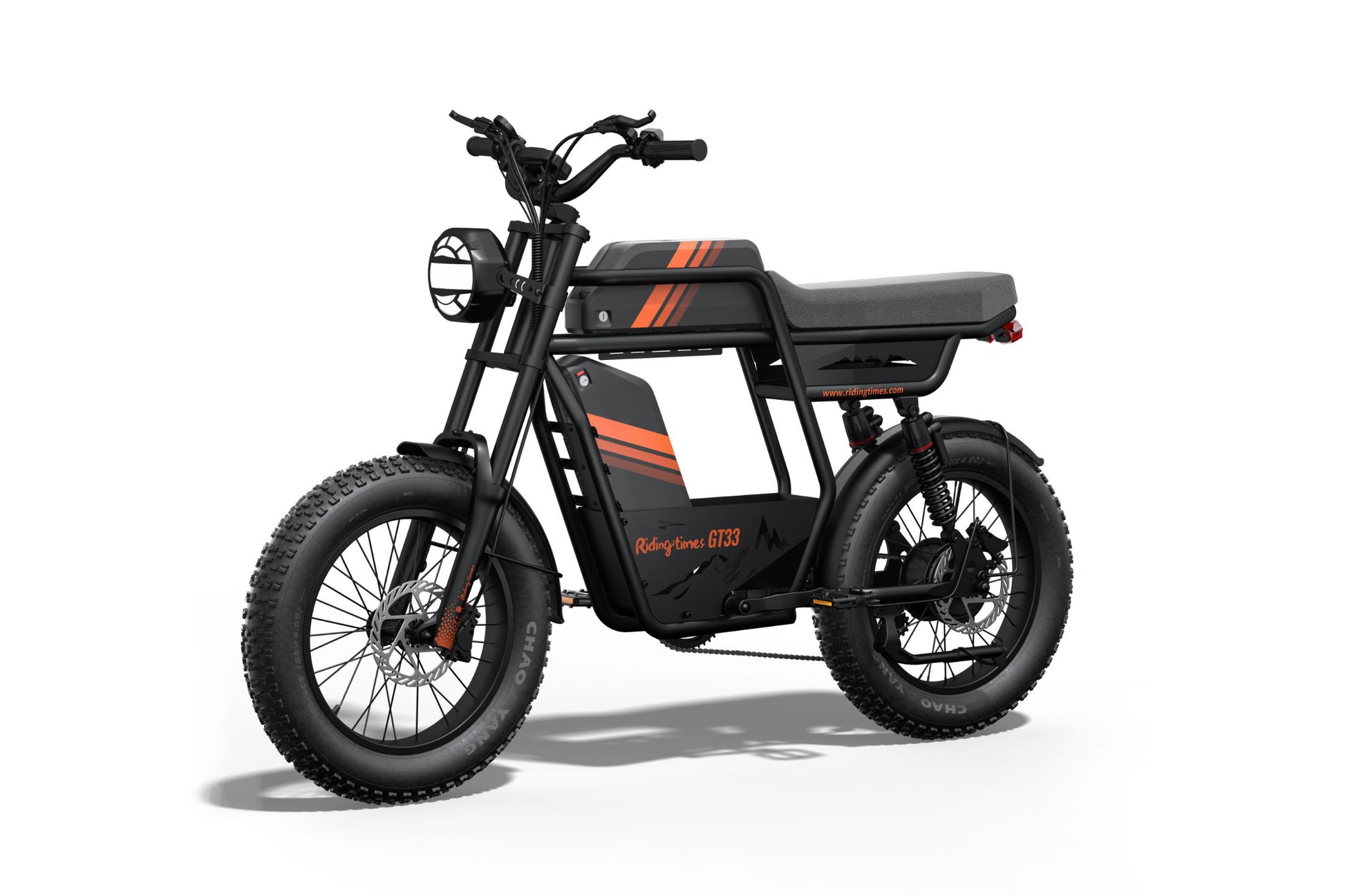 GT33 Cargo Electric Bike – 1350W All-Terrain Cafe Racer eBike