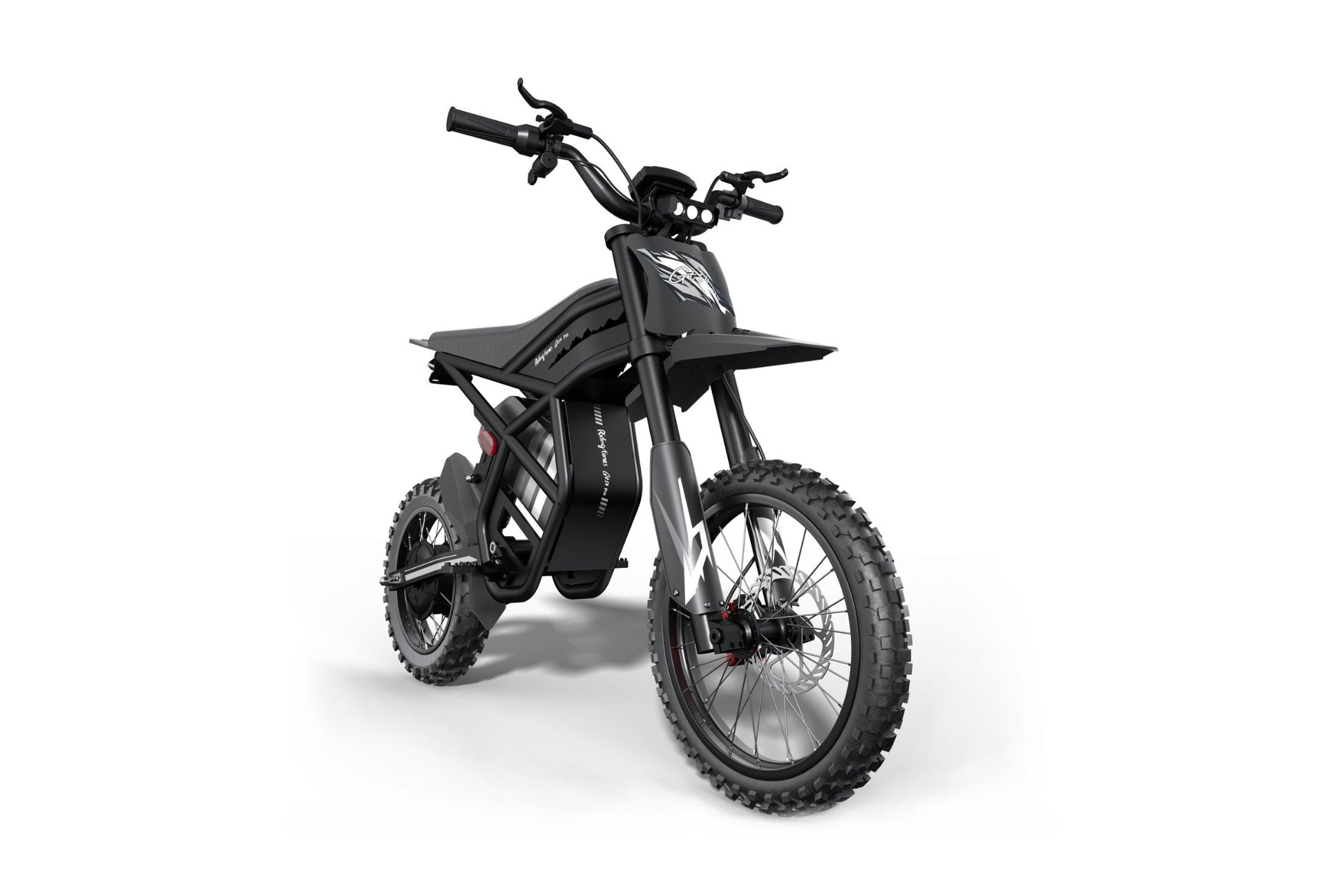GT54 Pro Electric Mini Motorbike black kids and adults off-road bike front view