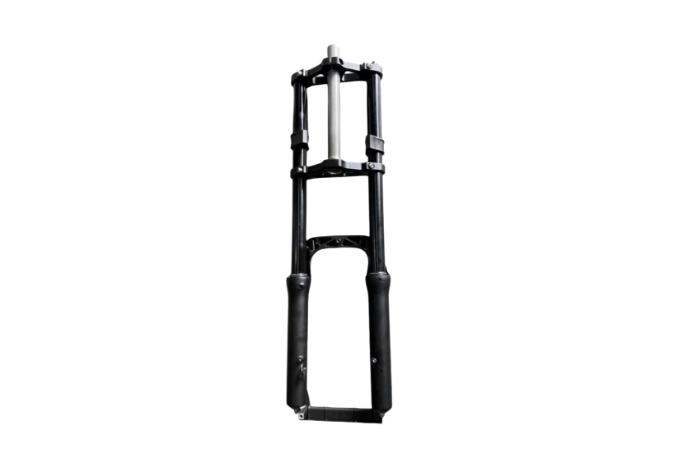 Black aluminum front fork with dual suspension for Z8 Electric Bike
