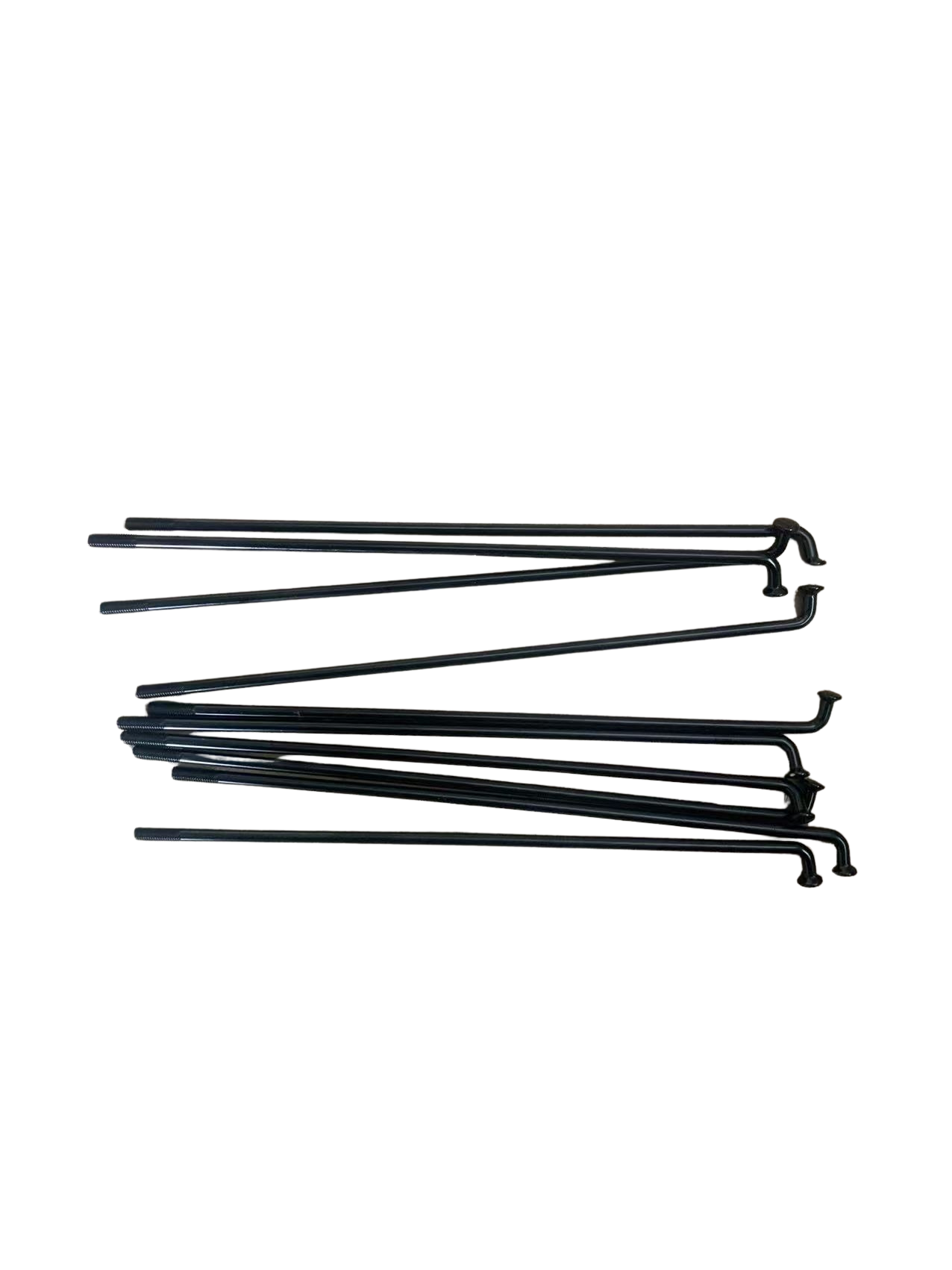 black metal spoke and spoke nipple set for bicycle wheel maintenance