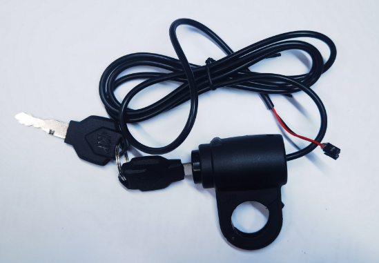 Electronic throttle lock device with wiring and keys for GT73 bike models