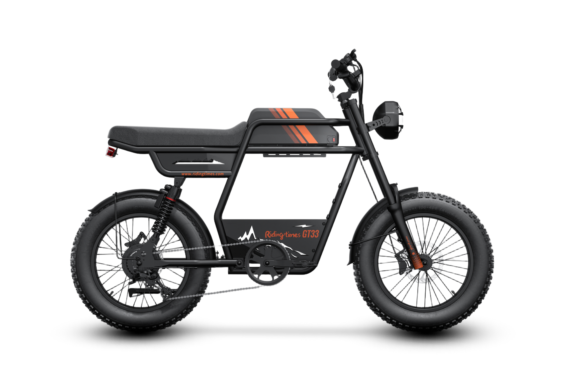 GT33 Cargo Electric Bike – 1350W All-Terrain Cafe Racer eBike