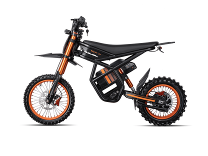GT54 electric mini motorbike with 2000W motor for kids and adults, off-road tires and durable frame