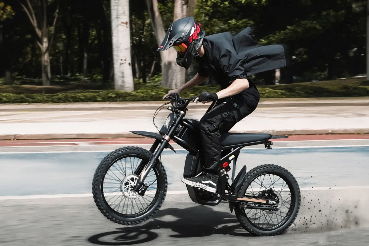 GT73 Pro Dual-Battery Off-Road All-Terrain Electric Dirt Bike with Pedals