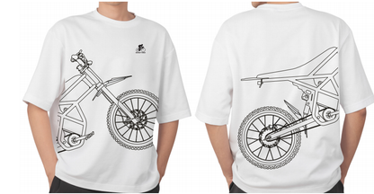 Riding'times Short Sleeve T-Shirt – Black & White detail view